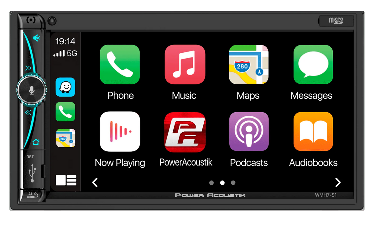 7 Mechless HD LCD Capacitive Touchscreen Bluetooth Car Stereo with 2 6.5 Speakers Y76349