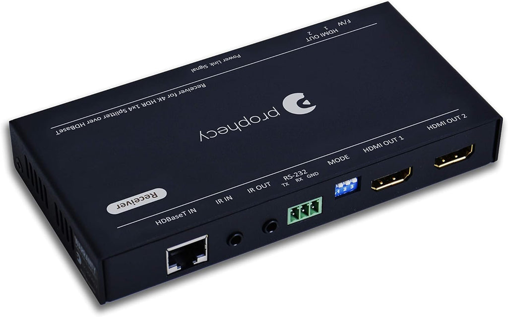 1x4 HDBaseT HDMI Extender Splitter 4K 60Hz Over Cat5e/6/7 Ethernet Cable Z46664