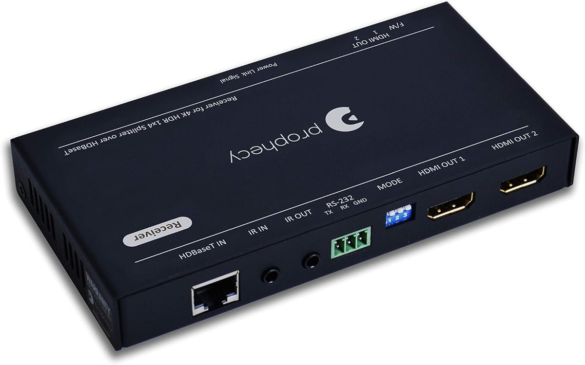 1x4 HDBaseT HDMI Extender Splitter 4K 60Hz Over Cat5e/6/7 Ethernet Cable Z46664