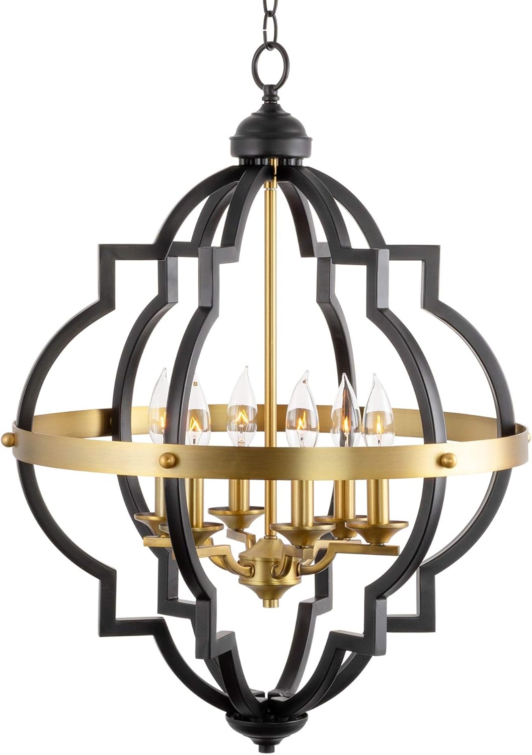 6-Light Rustic Farmhouse Chandelier Q9217