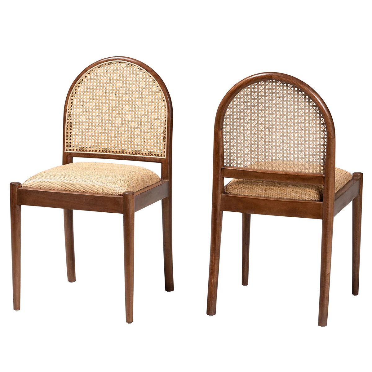 Walnut Brown Dining Chair 2-Piece X7171