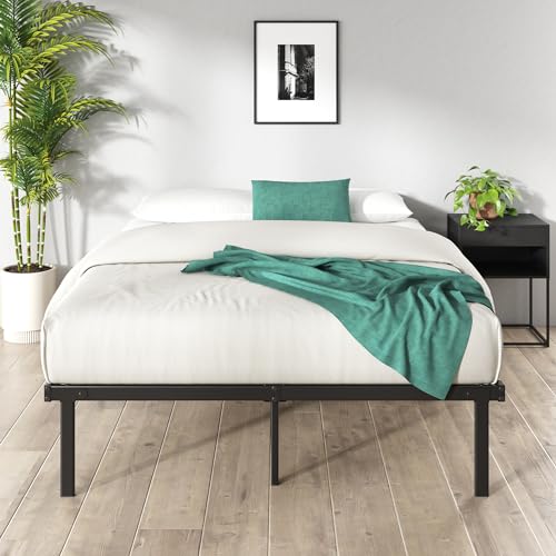 14 Inch Black Metal Platform Bed Frame, Twin R45681