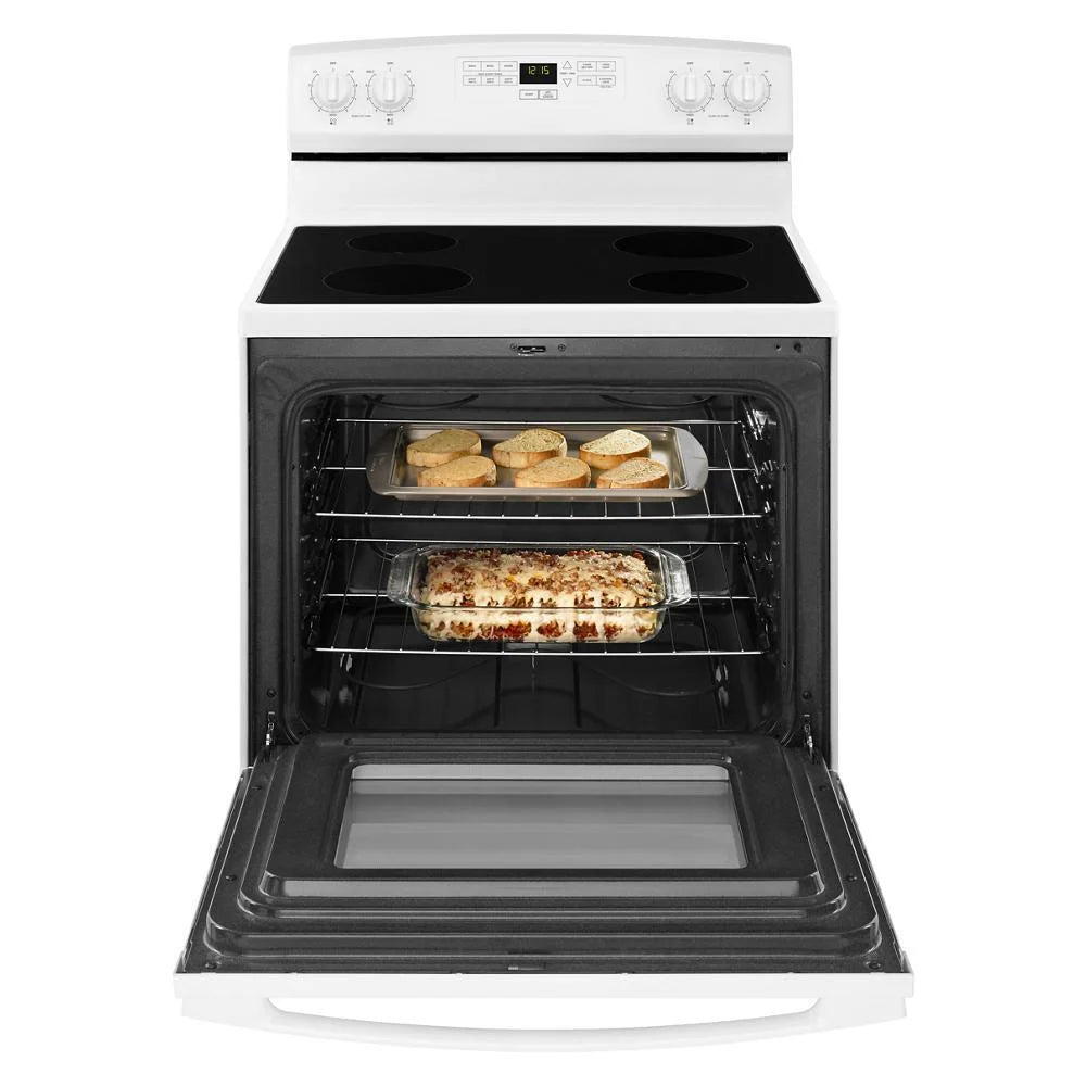 White Freestanding 30 Electric Range F495