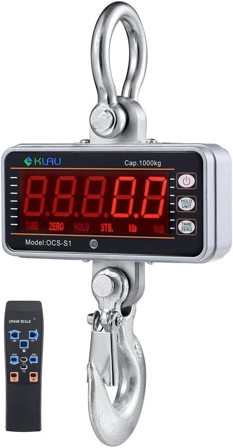 1000 kg 2000 lb Digital Hanging Scale T550
