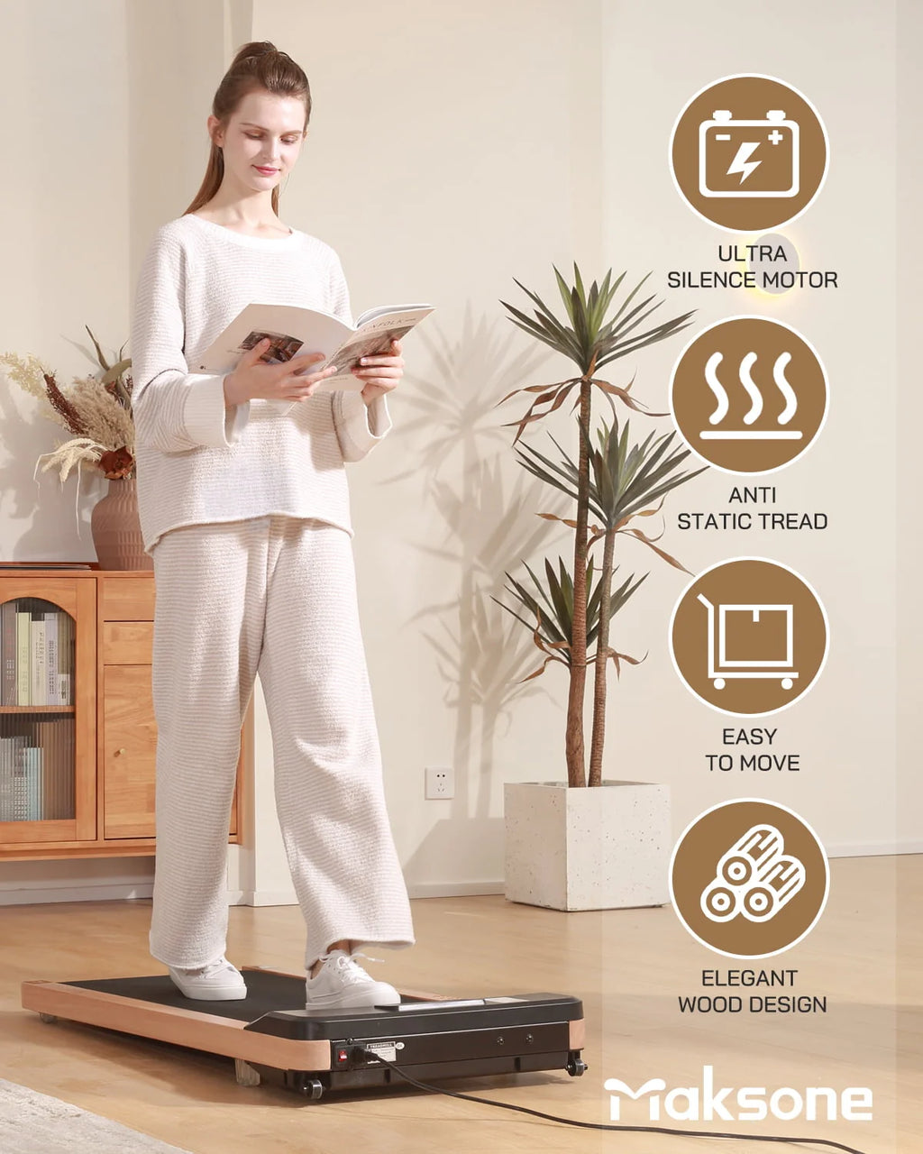 Under Desk Treadmill with Remote Control W447