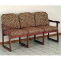 Mahogany Three Seat Sofa Q81496