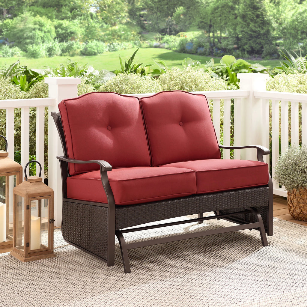 Steel Outdoor Glider Loveseat U523696
