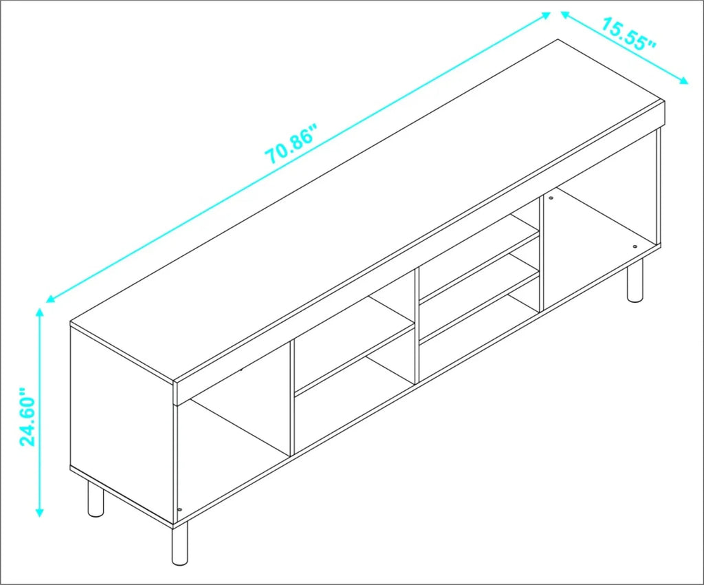 White Modern TV Stand A56275