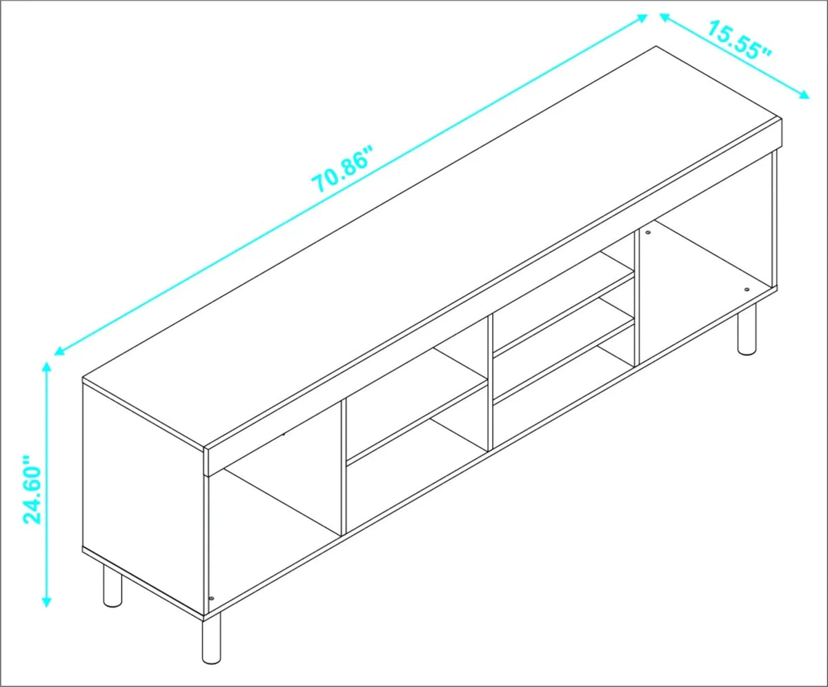 White Modern TV Stand A56275