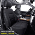 Black 2 pcs Front Seat Covers E3825