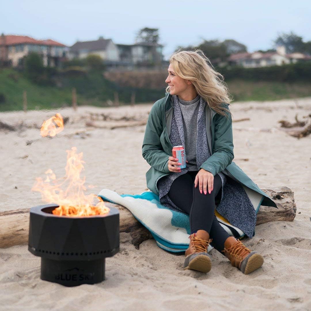 Portable Steel Smokeless Fire Pit with Carrying Bag T300