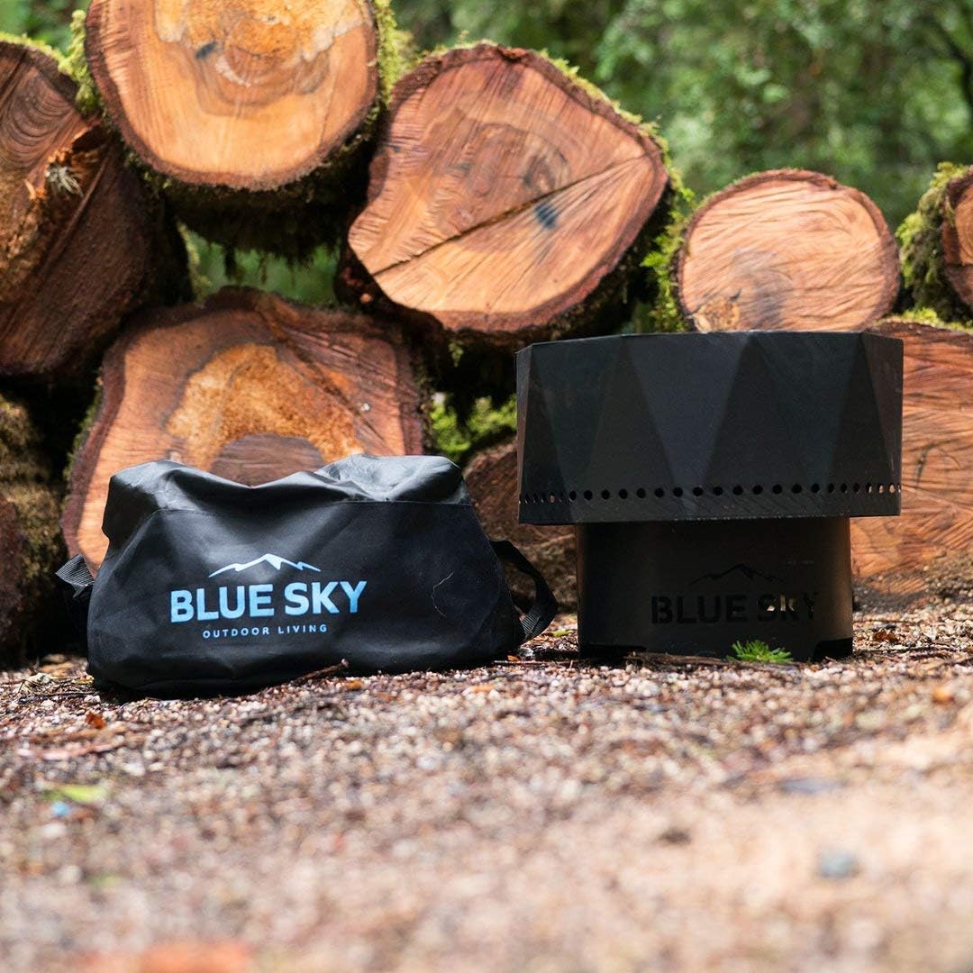 Portable Steel Smokeless Fire Pit with Carrying Bag T300