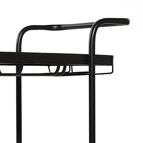 Black Metal Bar Cart R6480