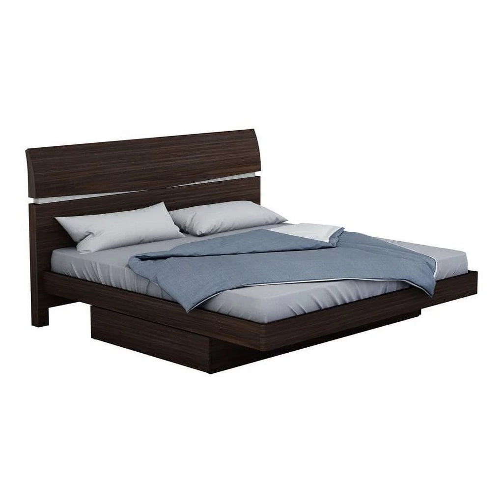 Black Wenge Wood California King Bed D441