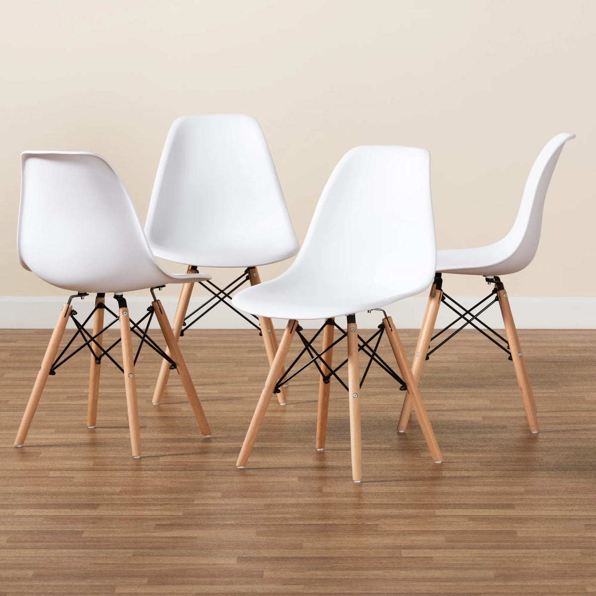 White Dining Chair Set of 4 Y367