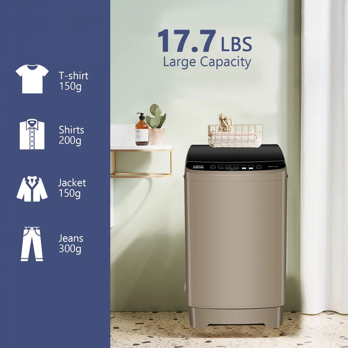 Portable 1.9 Cu.ft Fully Automatic Compact Washer G846909