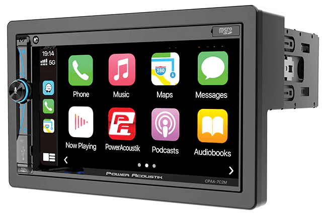 7 Mechless HD LCD Capacitive Touchscreen Bluetooth Car Stereo with 2 6.5 Speakers Y76349