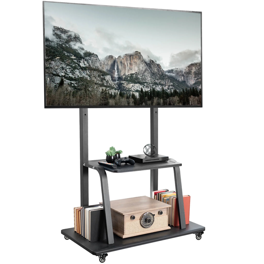 Heavy Duty Steel Mobile TV Cart for 42" to 100" Screens Z603