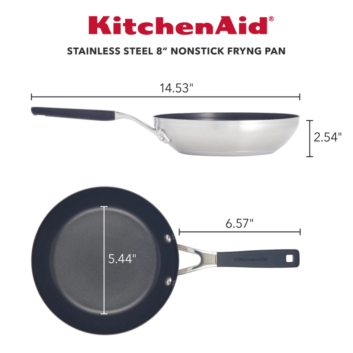 Stainless Steel 8 inch Nonstick Induction Frying Pan N22201