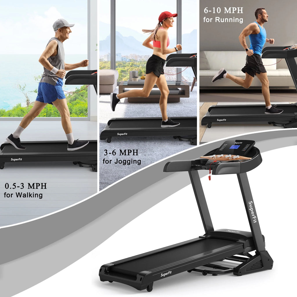 3.75HP Folding Treadmill with 15% Automatic Incline A698204