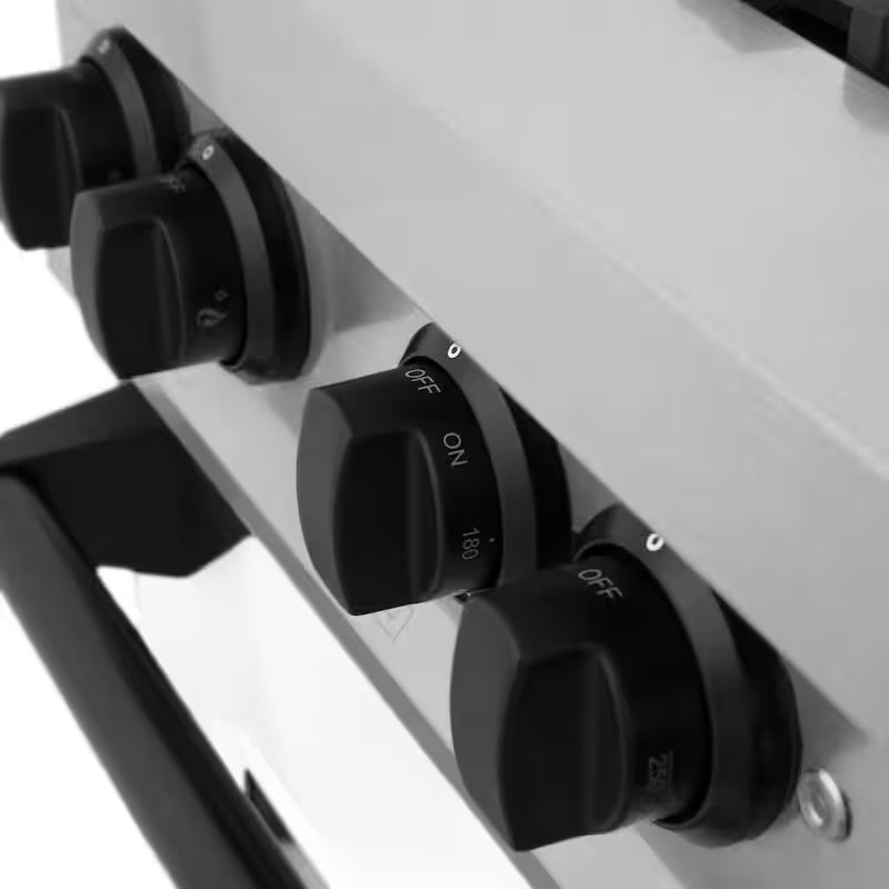 36 in. 6 Burner Dual Fuel Range in Stainless Steel, White Matte and Matte Black M165239