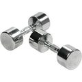 Solid Steel Chrome Dumbbell with Ergo Grip 45 lbs J735