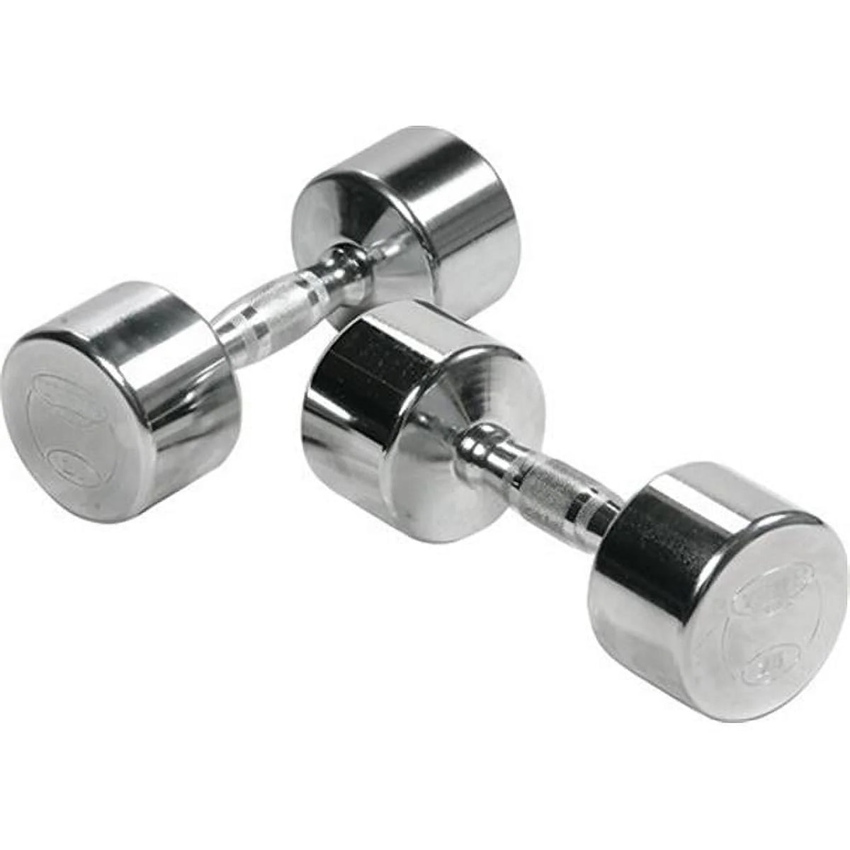Solid Steel Chrome Dumbbell with Ergo Grip 45 lbs J735