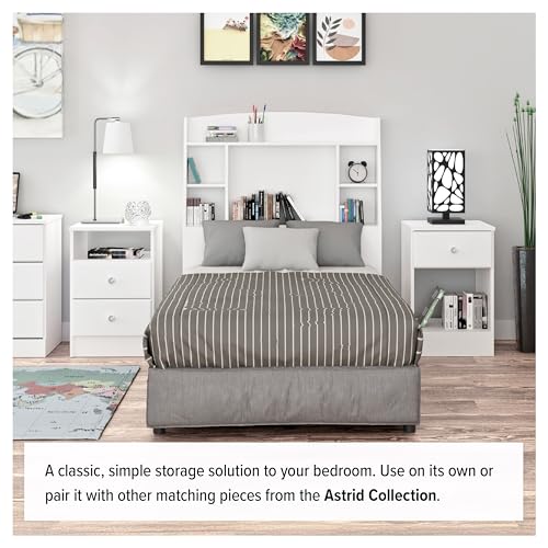 White 6 Drawer Tall Dresser I36128