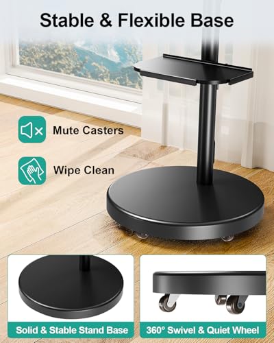 Rolling TV Stand for 26-65 inch Screens up to 77 lbs Y2336