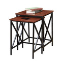 2 Piece Nesting End Table Set in Cherry L7987