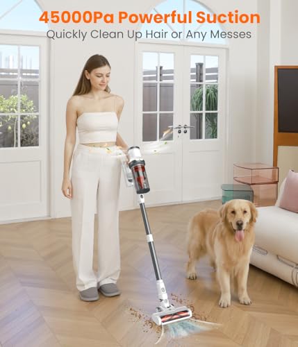 Cordless Vacuum Cleaner, 550W 45Kpa, 60Mins Runtime, 1.6L Dust Cup M749