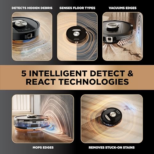 Robot Vacuum & Mop Combo, Self-Emptying, Self-Refill Y1516