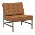 Tufted Blended Leather Accent Chair H5114