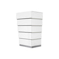 White 5-Drawer Poplar Wood Bedroom Chest K1604