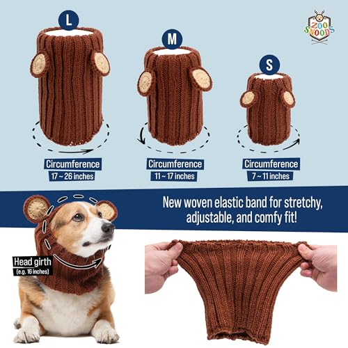 Knit Deer Antler Snood Wrap for Pets B27183