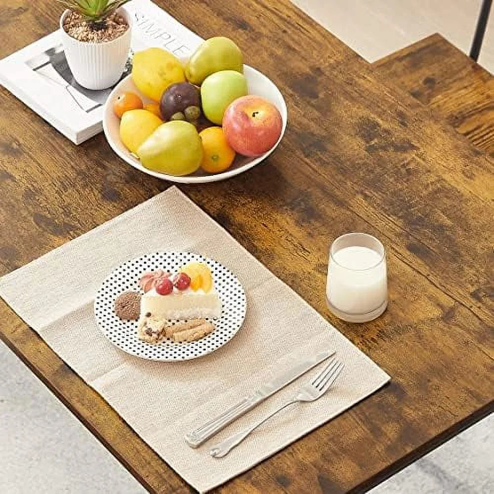 3 Piece Metal and Wood Table and Stools Set K7034
