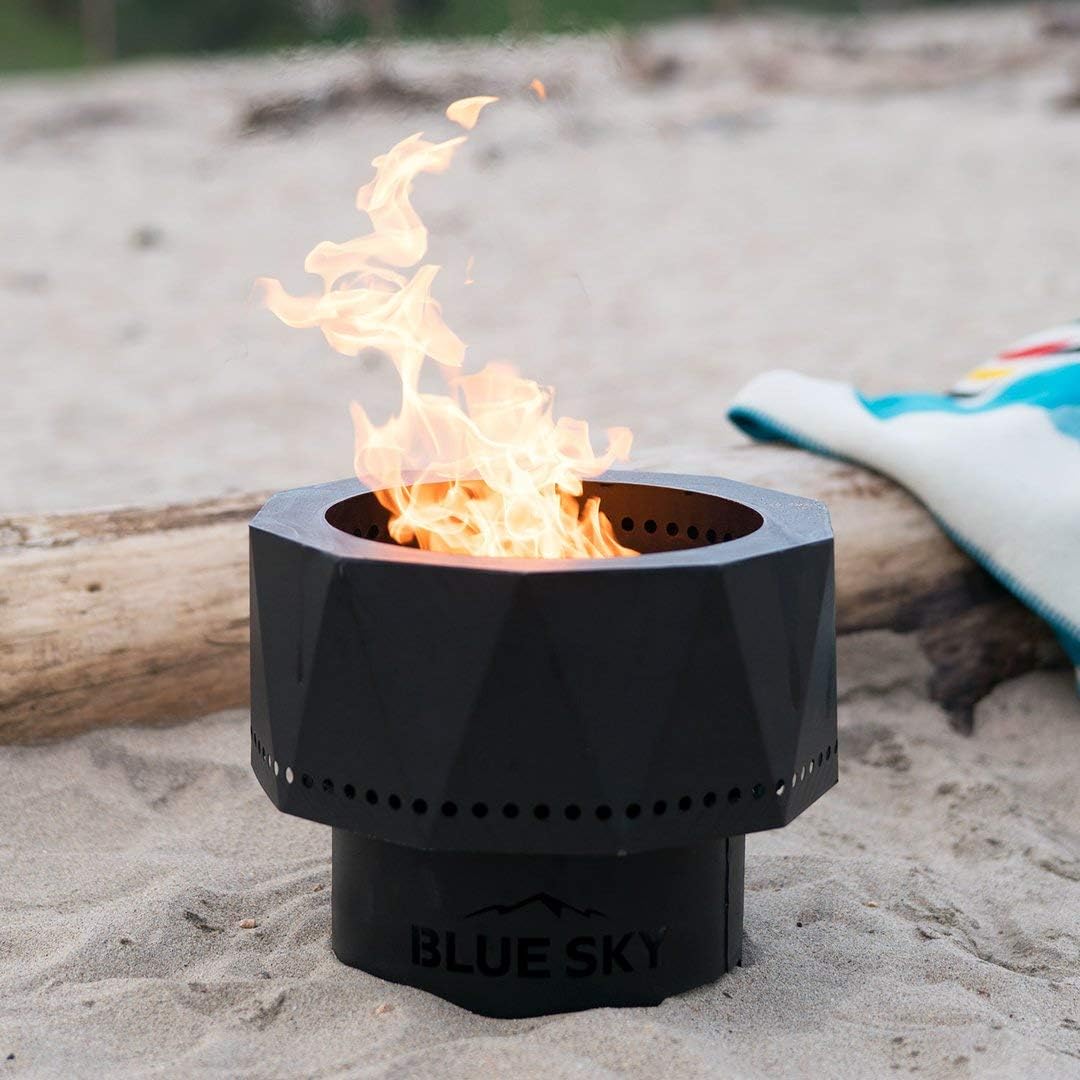 Portable Steel Smokeless Fire Pit with Carrying Bag T300