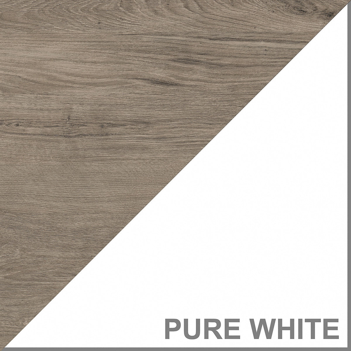White & Gray Storage Cabinet with Doors T669