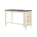60 Inch 2 Tone Wood Counter Height Table M4802