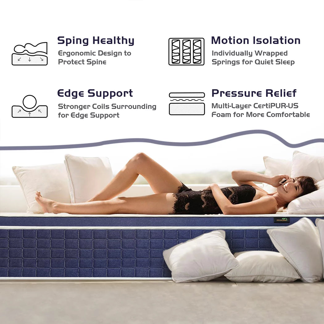 14 inch Hybrid Queen Mattress E9725