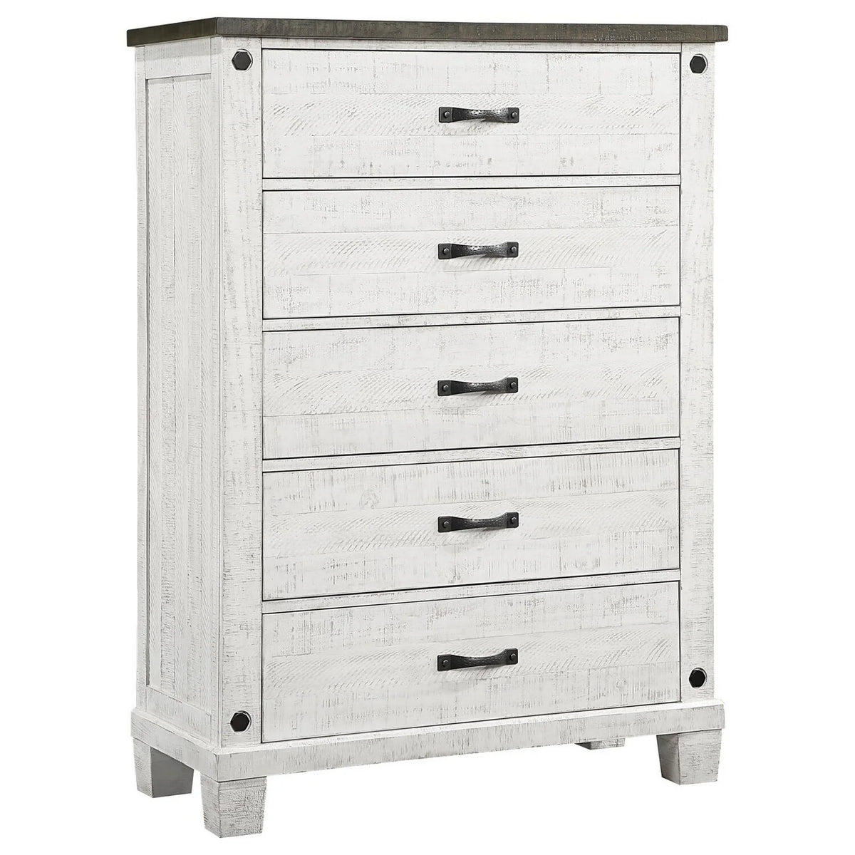 White Pine Wood 5 Drawer Dresser M932464