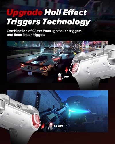 Wireless Controller with TMR Joysticks & Hall Triggers A54880