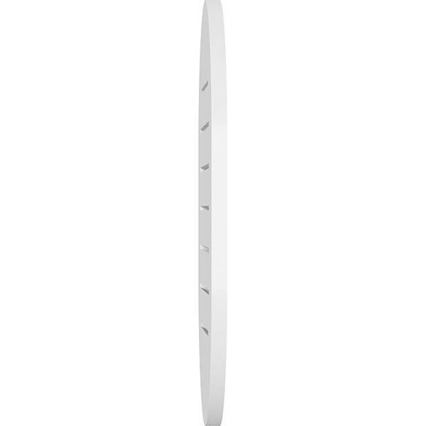 Vertical Round Ended Surface Mount PVC Gable Vent T26905