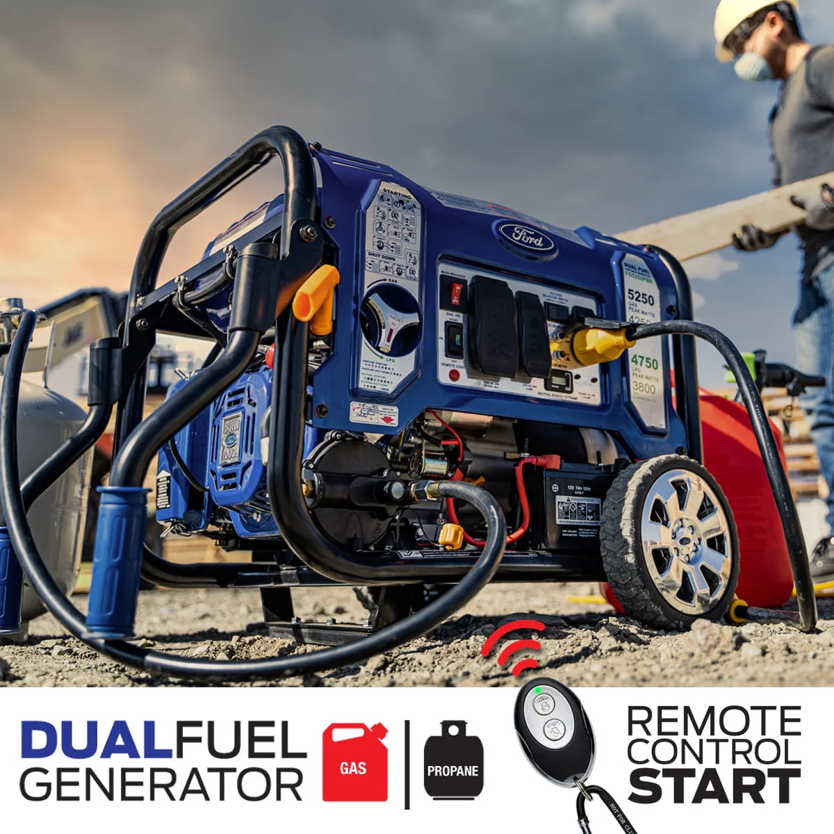 5,250-Watt Dual Fuel Portable Generator U5228