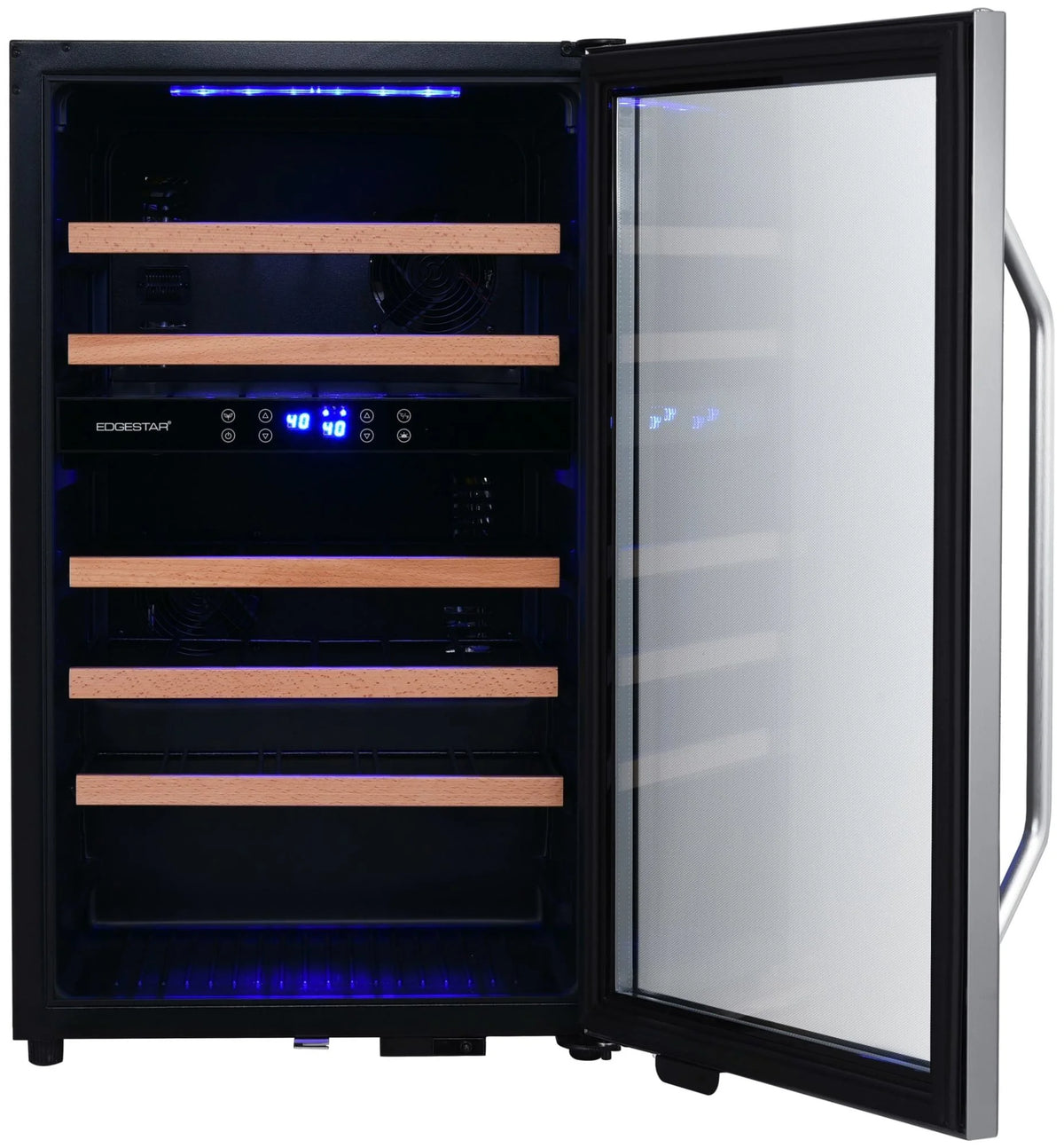 38 Bottle Capacity Free Standing Wine Cooler Stainless Steel E80814