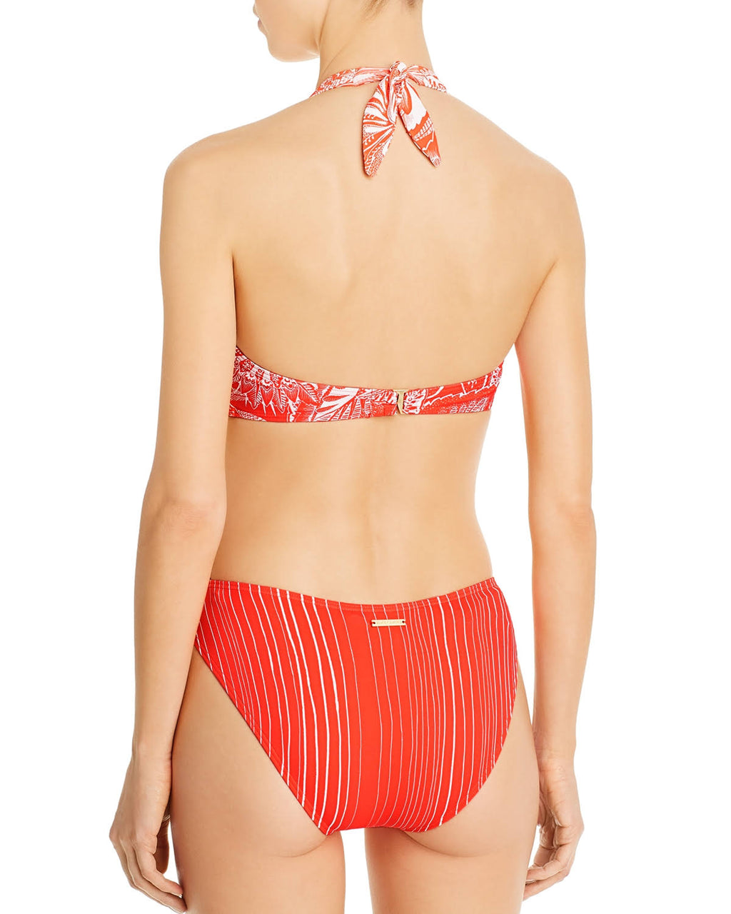 Mixed-Print One-Piece Swimsuit N49961