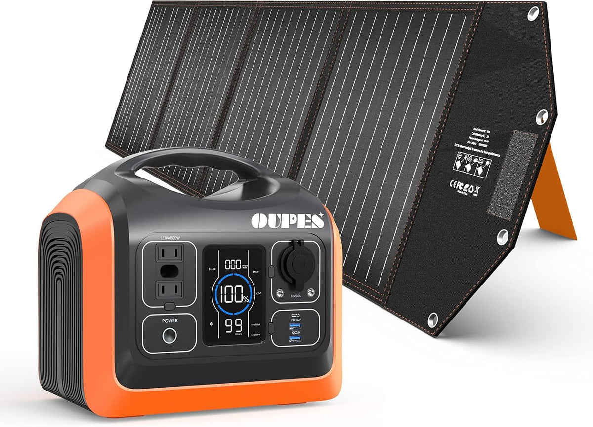 600W Portable Power Station with 100W Solar Panel I92821
