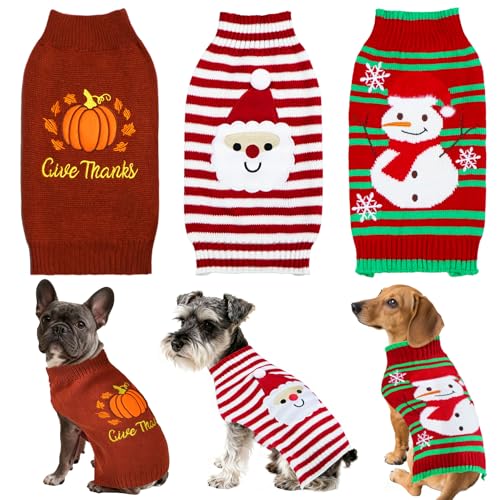 3 Pack Dog Christmas Sweater X273