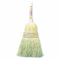 Corn Fiber Bristles Broom 56 Overall Length Natural 12 Carton Z10830