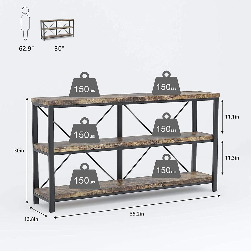 Rustic 3-Tier Console Sofa Table S1851